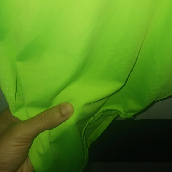 Women green neon mock neck sleveless bodysuit - Picture 11 of 11